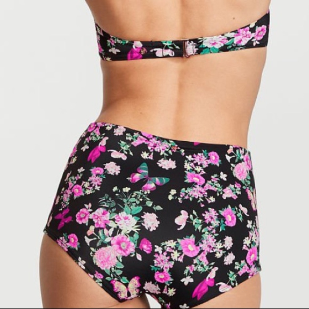 2 Pc Set VICTORIA SECRET Bombshell Super  Push-Up Swim Top 36C Botton Large - Picture 3 of 15